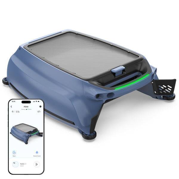 Botluxe SP200 Solar-Powered Robotic Cleaner Pool Skimmer with Three Cleaning Mode App Control,20-Hour Runtime,Smart Obstacle Avoidance