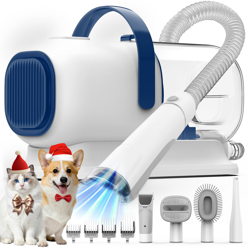 Botluxe GP04 Dog Grooming Kit, 5 Grooming Tools, Pet Grooming Vacuum, Dog Clippers Kit, Low noise