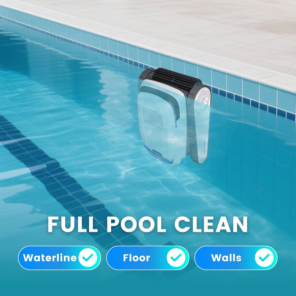BOTLUXE PC10 Cordless Robotic Pool Cleaner – Wall-Climbing, Ultra-Strong Suction, 150-Min Runtime for Both Above & In-Ground Pools