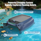 Botluxe SP200 Solar-Powered Robotic Cleaner Pool Skimmer with Three Cleaning Mode App Control,20-Hour Runtime,Smart Obstacle Avoidance