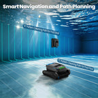 Botluxe Robotic Pool Vacuum Cleaner CP20 Cordless Wall-Climbing for Above-Ground Pools and In-Ground Pools