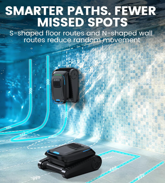 BOTLIFE PC10 Cordless Robotic Pool Vacuum for Inground & Above Ground Pools