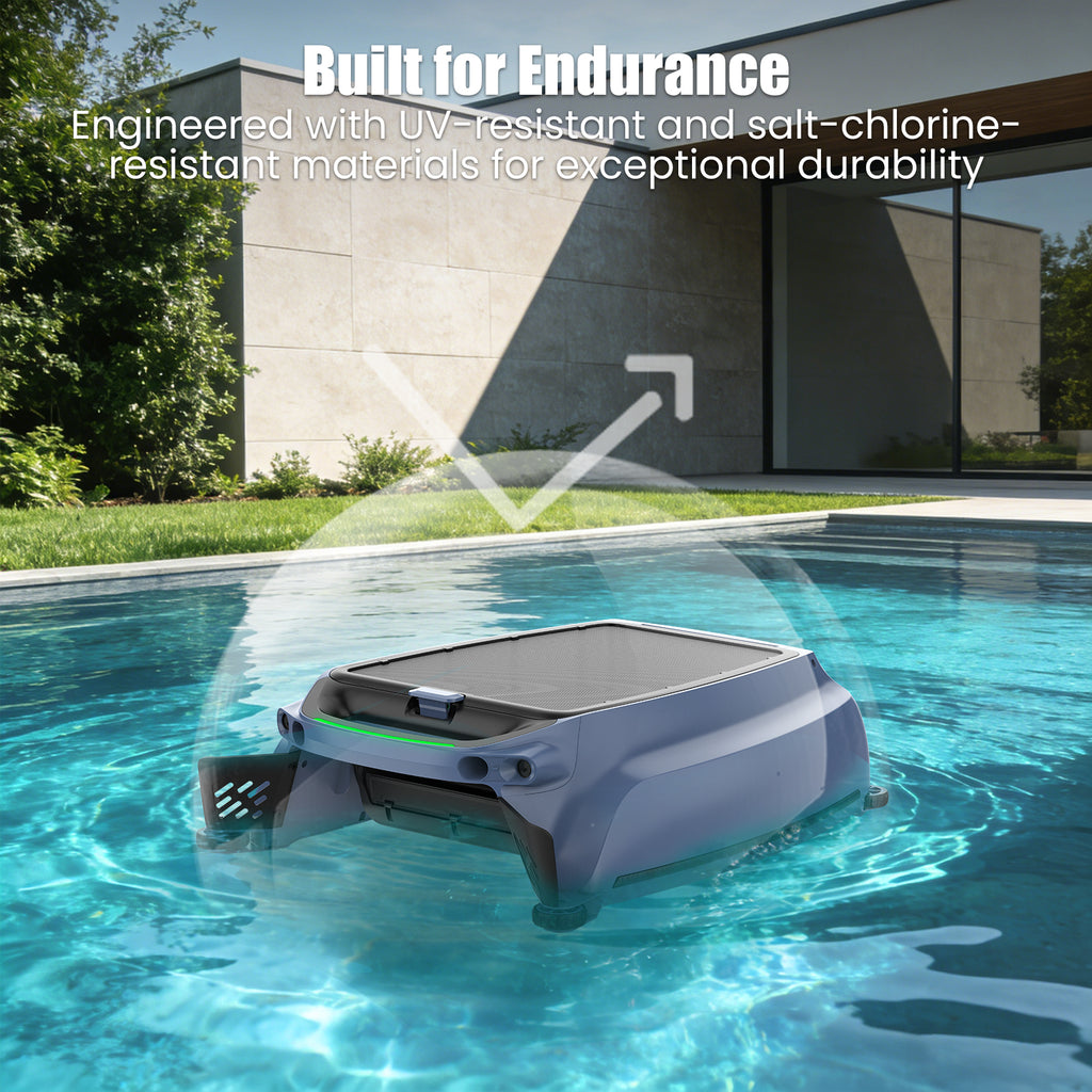 Botluxe SP200 Solar-Powered Robotic Cleaner Pool Skimmer with Three Cleaning Mode App Control,20-Hour Runtime,Smart Obstacle Avoidance