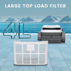 BOTLUXE PC10 Cordless Robotic Pool Cleaner – Wall-Climbing, Ultra-Strong Suction, 150-Min Runtime for Both Above & In-Ground Pools