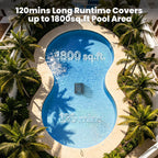 Botluxe Robotic Pool Vacuum Cleaner CP20 Cordless Wall-Climbing for Above-Ground Pools and In-Ground Pools