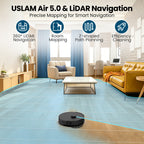 BOTLUXE T20+ Robot Vacuum and Mop Combo Self-Emptying, 6,000Pa Suction Robot Vacuum Cleaner, 75-Day Hands-Free, Home Mapping, APP/Remote Control, 180Mins, Robotic Vacuum for Pet Hair, Carpet, Hard Floor