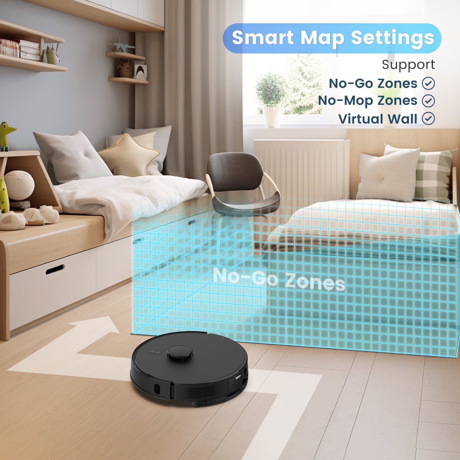 Botluxe Robot Vacuum and Mop Combo T20 with 60 Days Self-Empty Station Voice Control Home Mapping