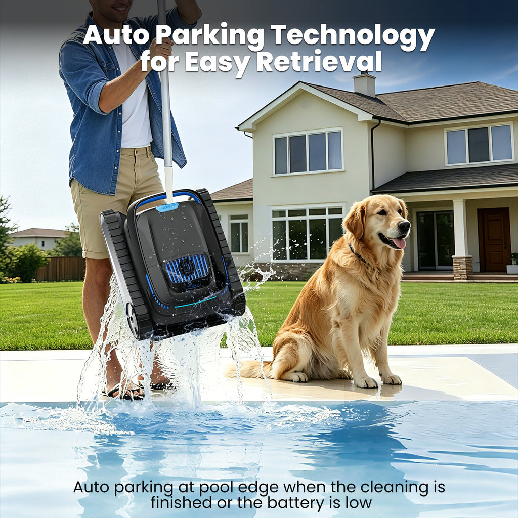 Botluxe Robotic Pool Vacuum Cleaner CP20 Cordless Wall-Climbing for Above-Ground Pools and In-Ground Pools