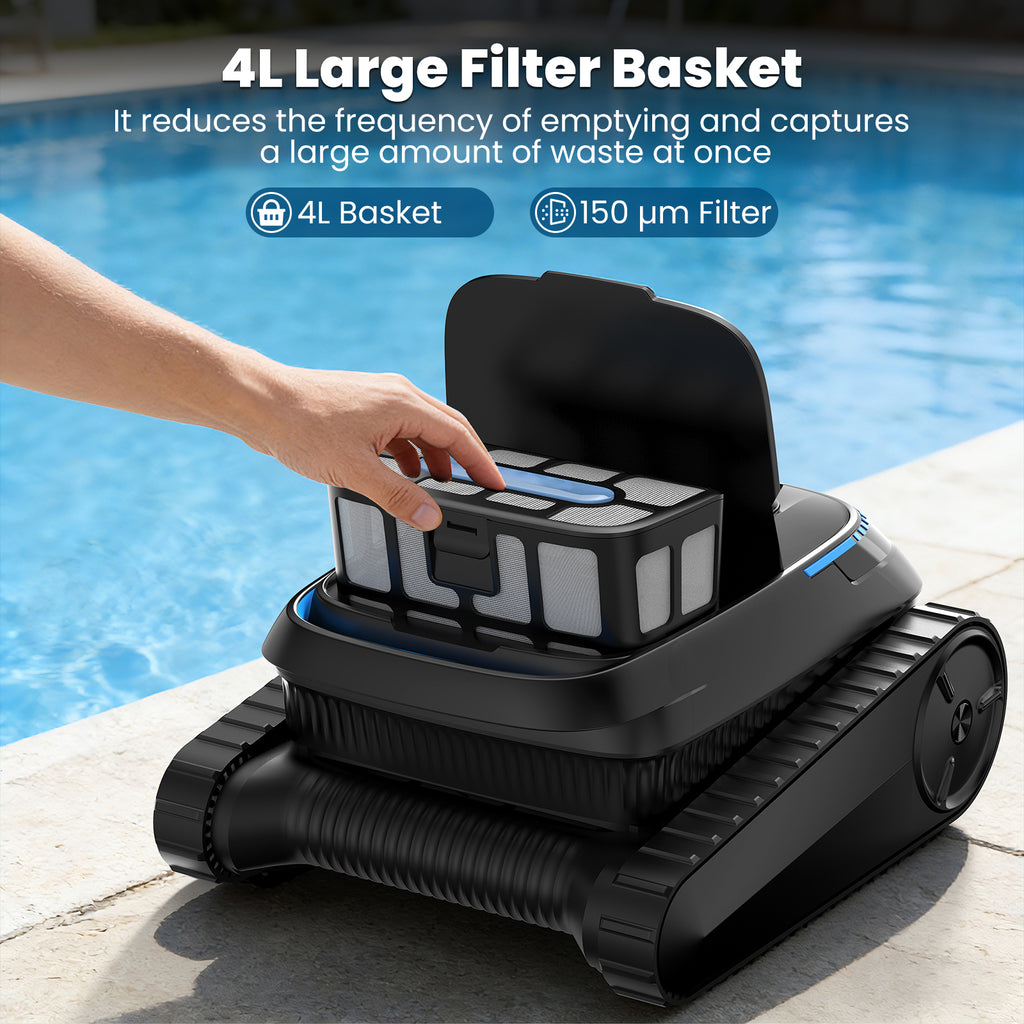Botluxe Robotic Pool Vacuum Cleaner CP20 Cordless Wall-Climbing for Above-Ground Pools and In-Ground Pools