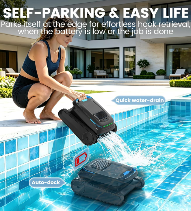 BOTLIFE PC10 Cordless Robotic Pool Vacuum for Inground & Above Ground Pools