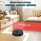 BOTLUXE T20+ Robot Vacuum and Mop Combo Self-Emptying, 6,000Pa Suction Robot Vacuum Cleaner, 75-Day Hands-Free, Home Mapping, APP/Remote Control, 180Mins, Robotic Vacuum for Pet Hair, Carpet, Hard Floor