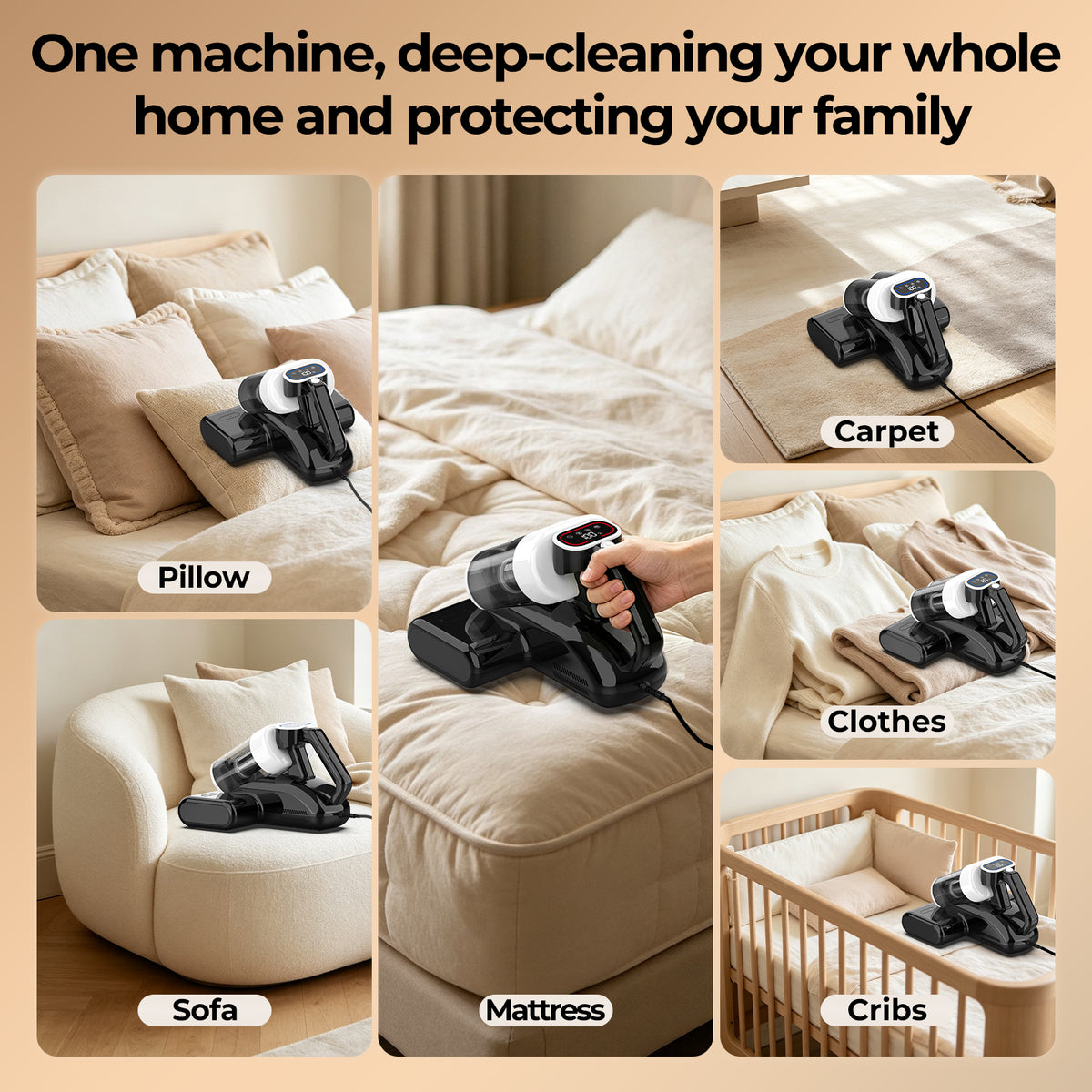 FIXR MV10 Mattress Vacuum Cleaner Corded Handheld Bed Vacuum