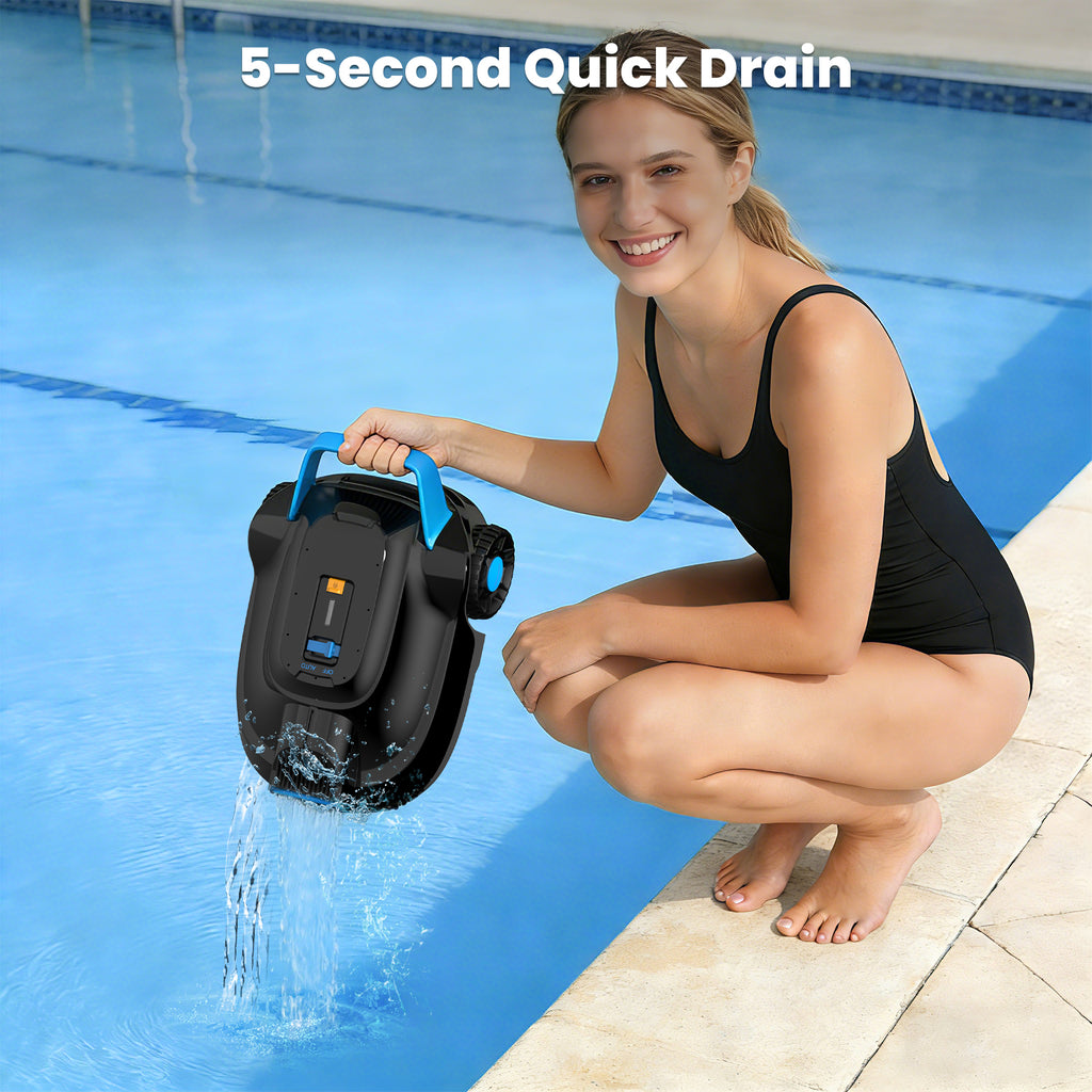 Botluxe CP02 Cordless Robot Pool Vacuum Robotic Pool Cleaner,120 Runtime for Small Above Ground Pool and In Ground Pool