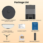 BOTLUXE T20+ Robot Vacuum and Mop Combo Self-Emptying, 6,000Pa Suction Robot Vacuum Cleaner, 75-Day Hands-Free, Home Mapping, APP/Remote Control, 180Mins, Robotic Vacuum for Pet Hair, Carpet, Hard Floor