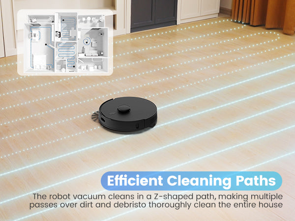 Botluxe Robot Vacuum and Mop Combo T20 with 60 Days Self-Empty Station Voice Control Home Mapping