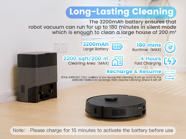 Botluxe Robot Vacuum and Mop Combo T20 with 60 Days Self-Empty Station Voice Control Home Mapping