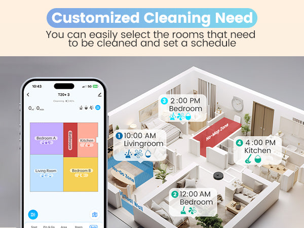 Botluxe Robot Vacuum and Mop Combo T20 with 60 Days Self-Empty Station Voice Control Home Mapping